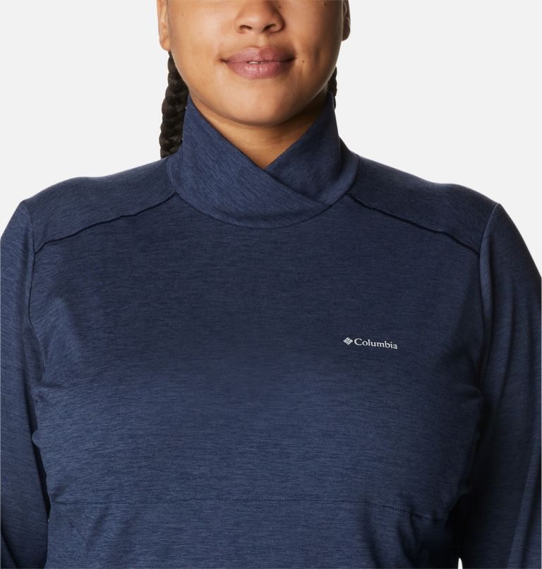 Women's Columbia Weekend Adventure Sweatshirts Navy | Plus Size CA-SL345